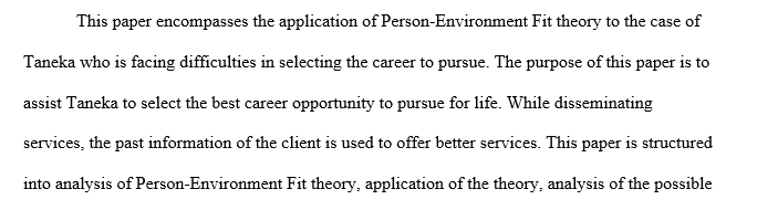 Describe the key components of your chosen career counseling theoretical framework.