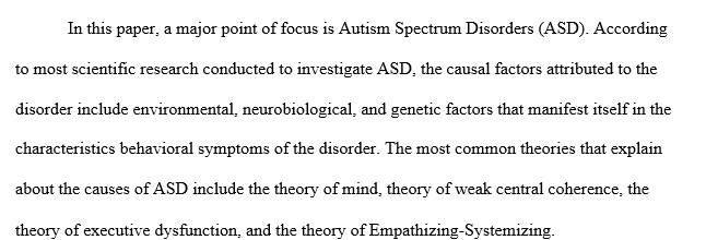 Description of one psychological disorder and explain the disorder