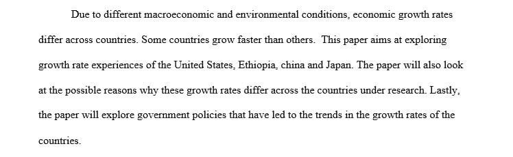 Find the average growth rate for each country over that period.