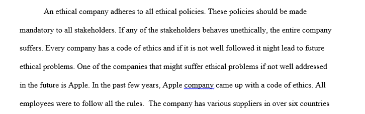 Five specific things you can do in your job to increase the probability of ethical behavior
