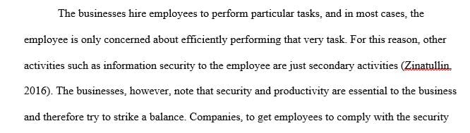 How do businesses try to balance security with business operations