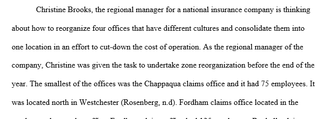 How do different organizational cultures develop in the four claims' offices