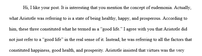 How do we acquire virtuous characters in other to become a virtuous person and live a good life