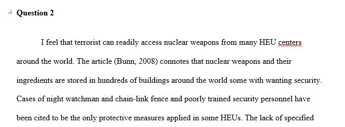 How readily do you feel terrorists can acquire nuclear weapons