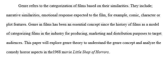 Identify a feature-length film that fits this genre and provide a basic summary of the movie