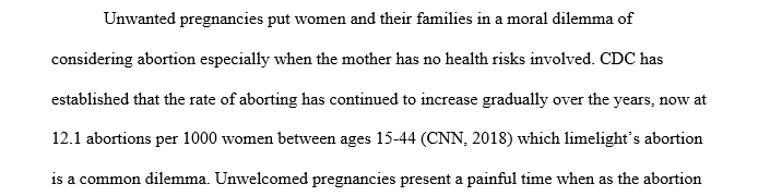 Is abortion morally acceptable when the woman's life is not in danger due to the pregnancy