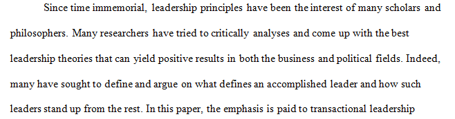 Leadership Theories