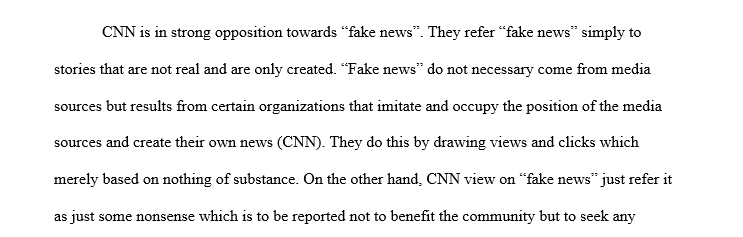 Media Log centers on the concept of Fake News