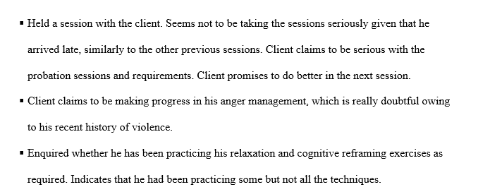 Rewrite the case note below using professional objective and neutral language