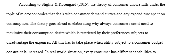 Understand how consumers make economic decisions