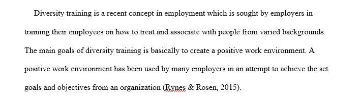 What are your thoughts on this method of diversity training in the workplace