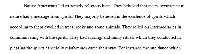What specific aspects of Native American religion do you find most interesting
