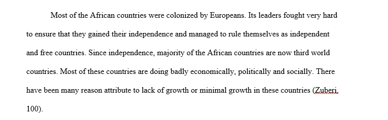 Why have African nations failed to make significant achievements since their attainment of independence