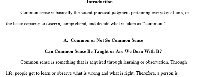 Why is common sense not common especially in the safety world