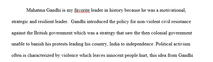 Write an essay about leadership