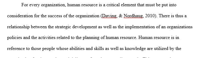 Describe the eight elements of the staffing process