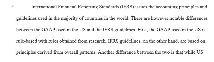 Determine the accounting principles (GAAP) the foreign and domestic companies use