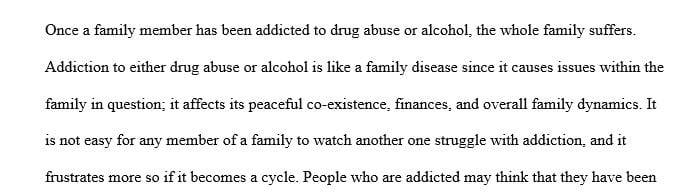 Discuss the impact of addiction on the individual mentioned in the story