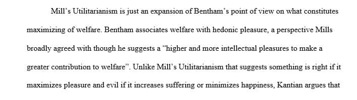 Explain John Stuart Mill’s Ethical Theory commonly called Utilitarianism