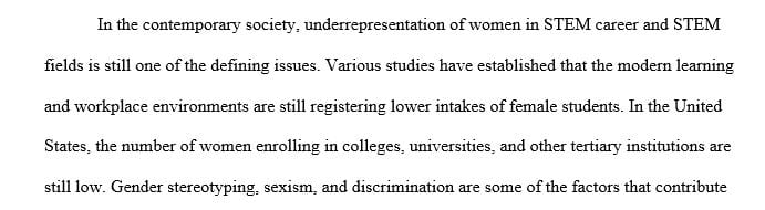 How can institutions ensure that women are equally represented in STEM fields