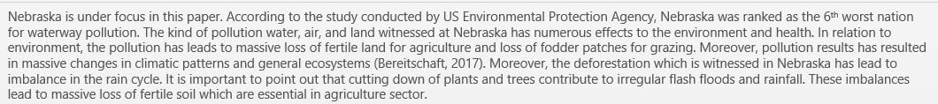 Perform an internet search to identify an instance of environmental pollution in your state.