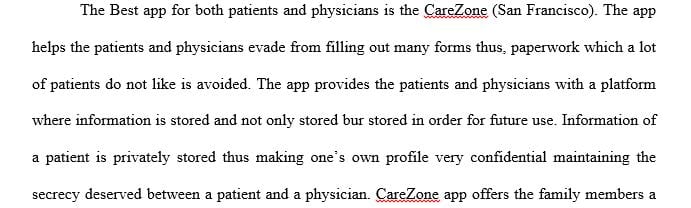 Review the list of 50 health care apps for patients and physicians
