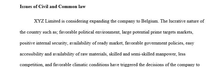 The task of researching and identifying a country to expand your company’s operations