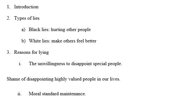Write analysis essay the topic is ( Why people lie)