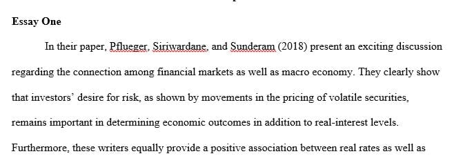 10 essays about Financial Markets and Institutions