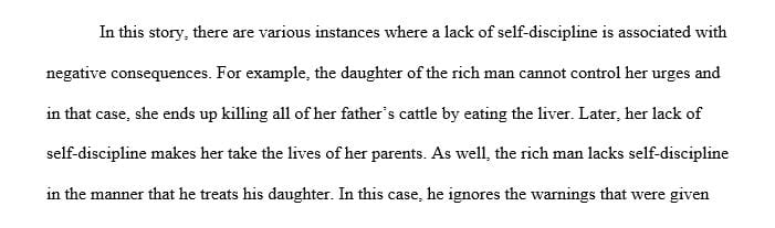 Analyze the ethic of self-discipline as prescribed in depictions of encounters between humans and supernatural beings