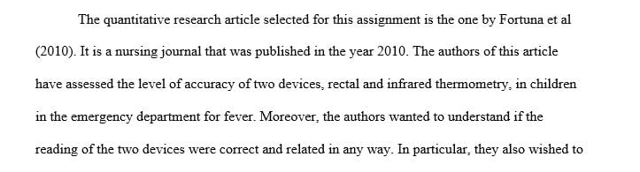 Applying analytic skills while assessing scholarly articles.