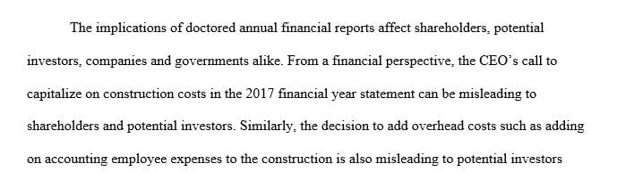 Are there any issues or concerns from a financial reporting perspective