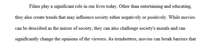 Brief research and write about the cultural impact the star and film had relevant to the film’s era