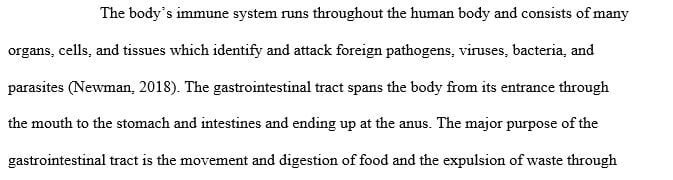Briefly describe the normal function of these three systems and associated organs.