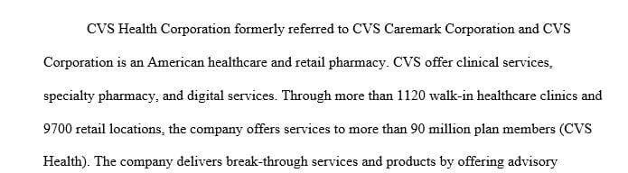 Company analysis of CVS health. Visit the website.