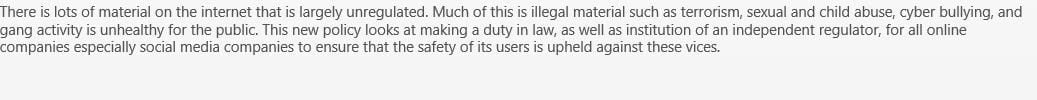 Create a PowerPoint presentation which will either propose a CHANGE an Internet policy