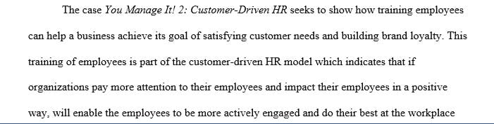 Customer-Driven HR Costs and Benefits: Assessing the Business Case for Training