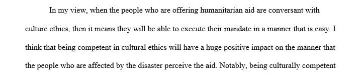 Discuss the importance and value of understanding cultural ethics