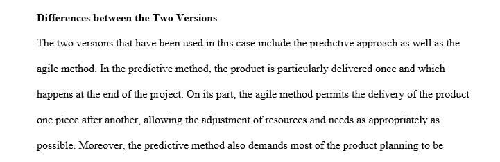 Discuss the main differences between the two versions of the JWD Consulting case study