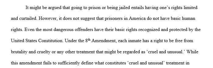 Do you think inmates should be granted the right to medical treatment