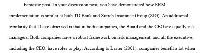 Enterprise risk management for companies has become a strategy