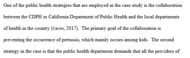Examine a specific case study to assess the management of a population health epidemic that applies descriptive epidemiology.