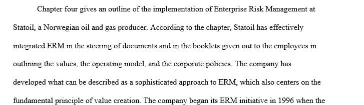 Explain how these ERM implementations are similar or different.