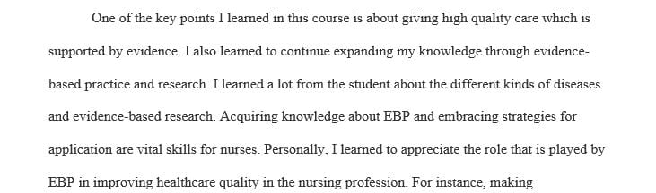 Explain the purpose of nursing research in an evidence-based practice environment.