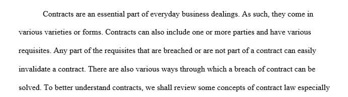 Find the necessary information about contract formation and execution