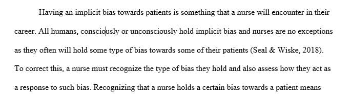 How does the community health nurse recognize bias and implicit bias within the community