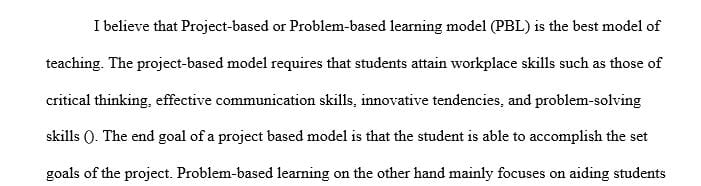 How the model engages students and how it matches your personal tendencies