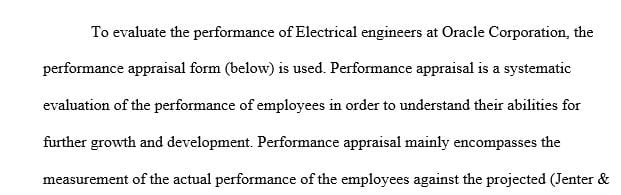 How the performance appraisal developed will lead to the improvement and maintenance of employee performance