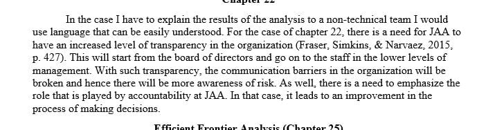 How would you explain the results of the analysis to non-technical decision makers