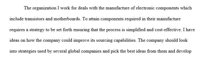 Identify suppliers with capabilities for global business.